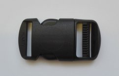 Trojzubec plastový 30mm černý rovný