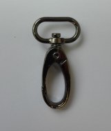 Otočná karabina H021 / vel. 20 černý nikl