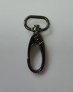 Otočná karabina H021/16 černý nikl ovál