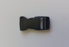 Trojzubec plastový 15mm černý rovný