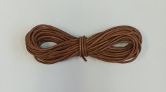Kulatá kůže 4mm (10m) hnědá