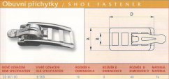 Žebříčková přezka otevřená (B 509) černá