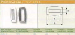 Plachtové oko (Plachtový kroužek s příložkou) (H 670) Khaki