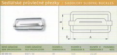 Šoupátková přezka /Průvlečná přezka/ (6327/30) Ponikl