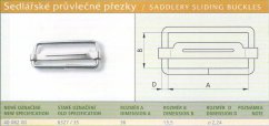Šoupátková přezka /Průvlečná přezka/ (6327/35) Ponikl