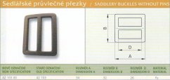 Přezka /Průvlečná přezka/ vel. 26 Ponikl