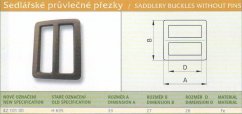 Posuvná přezka /Průvlečná přezka/ (H 635) Fosfat + Khaki lak