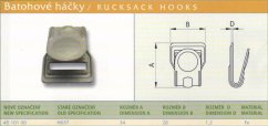Batohový hák H 637 khaki