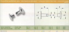Dvoudílný nýt sedlářský, otevřený se zákusem 3x7 mm Ponikl