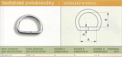 Sedlářský polokroužek nesvařovaný (4487/8) vel. 8 Ponikl