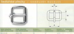 Sedlářská přezka svařovaná (2422/50) vel. 50 černá