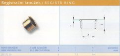 Registrační kroužek vel. 9 Lesklý