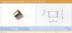 Registrační kroužek vel. 7 Lesklý
