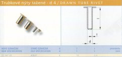 Tažený nýt kuželový (40647) 4x10 mm Lesklý