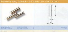 Trubkový nýt 3x7 mm Lesklý