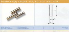 Trubkový nýt 3x18 mm Lesklý