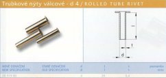 Trubkový nýt 4x25 mm Lesklý