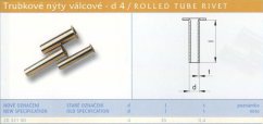 Trubkový nýt 4x30 mm Lesklý