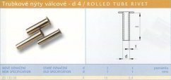 Trubkový nýt 4x10 mm Lesklý