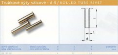 Trubkový nýt 4x12 mm Lesklý