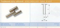 Trubkový nýt 4x18 mm Lesklý