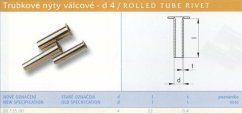 Trubkový nýt 4x22 mm Lesklý