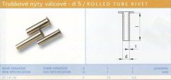 Trubkový nýt 5x20 mm Lesklý