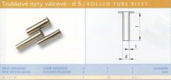 Trubkový nýt 5x25 mm Lesklý
