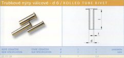 Trubkový nýt 6x7 mm Lesklý