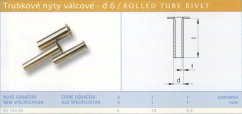 Trubkový nýt 6x10 mm Lesklý