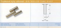 Trubkový nýt 6x12 mm Lesklý