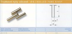 Trubkový nýt 6x18 mm Lesklý