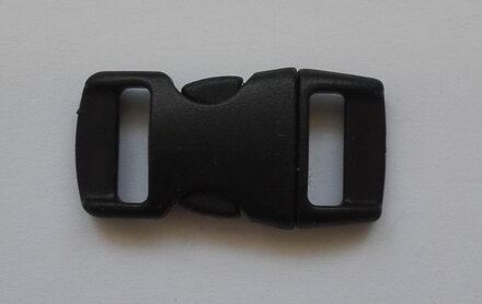 Trojzubec plastový 10mm černý rovný