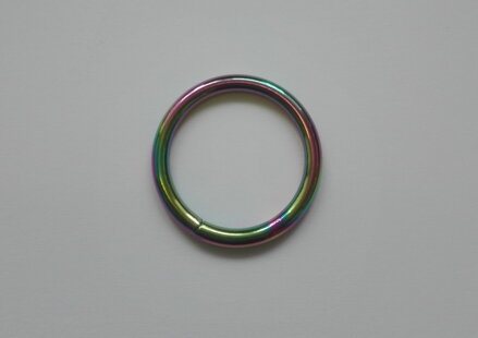 Sedlářský kroužek svařovaný vel. 30 duhový