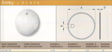 Štítek surový (40491)