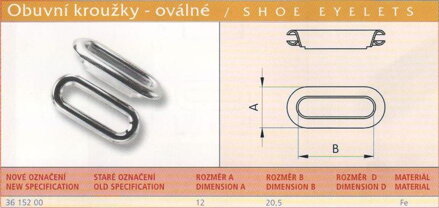Oválný kroužek s příložkou Ponikl