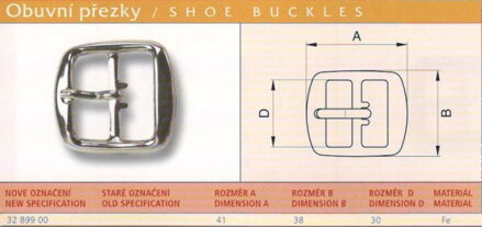 Obuvní přezka vel. 30 Ponikl