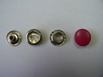 Knoflik stiskací AM 6/15 tm. růžová RAL 1910