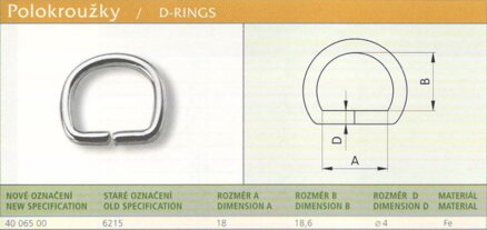 Polokroužek (6215) vel. 18 zlatý