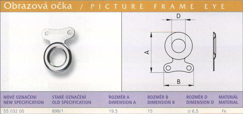 Obrazové očko (898/1) Ponikl