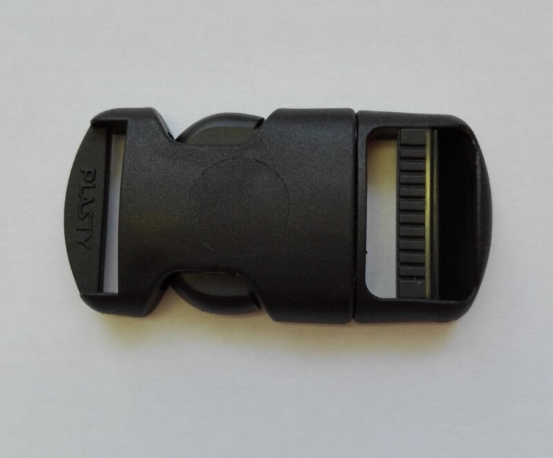 Trojzubec plastový 25mm černý rovný