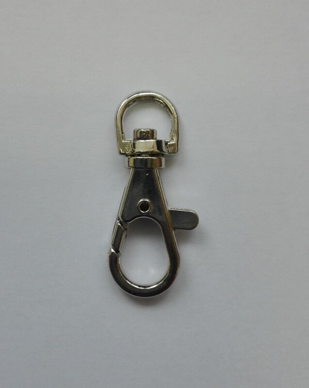 Otočná karabina 39x10 ryba ponikl