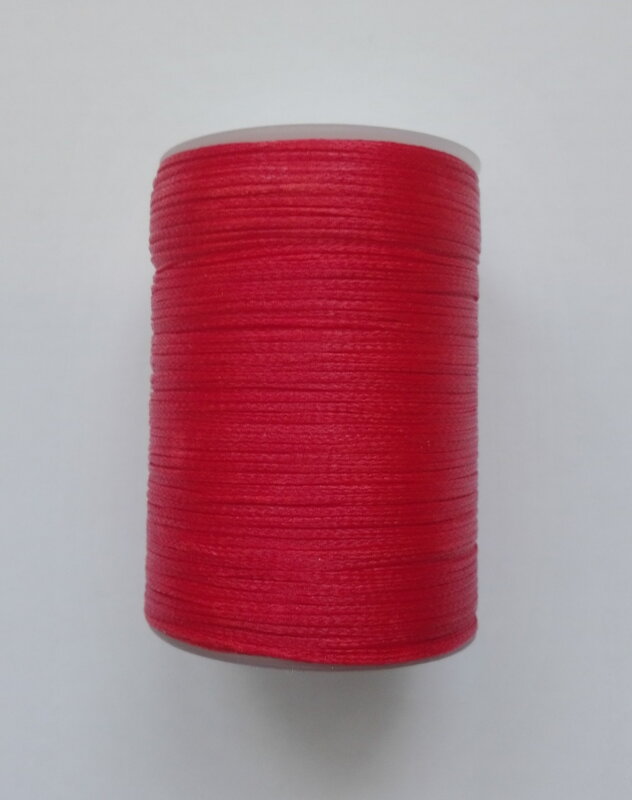 Voskovaná nit 0,8mm červená, návin 78m