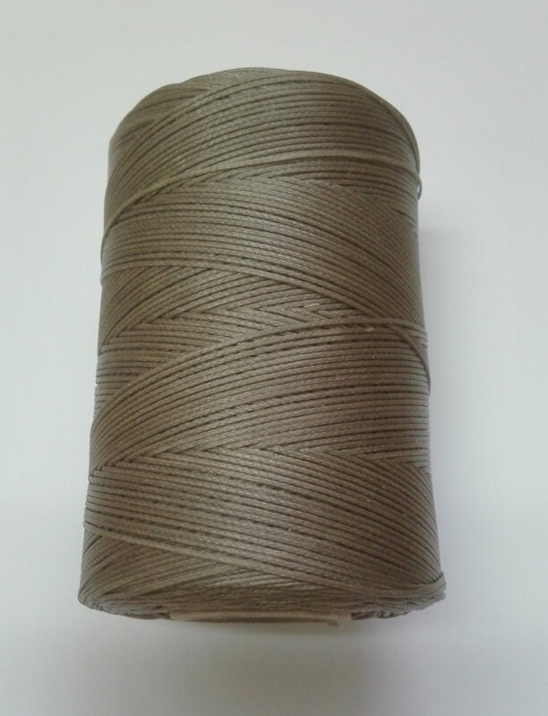 Voskovaná nit 1mm khaki, návin 500m